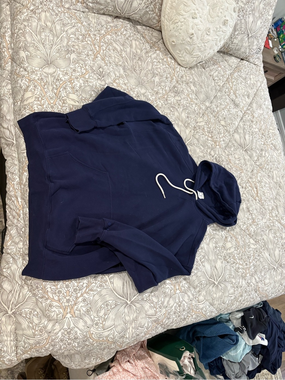 Aerie Offline Navy Hooded Sweatshirt